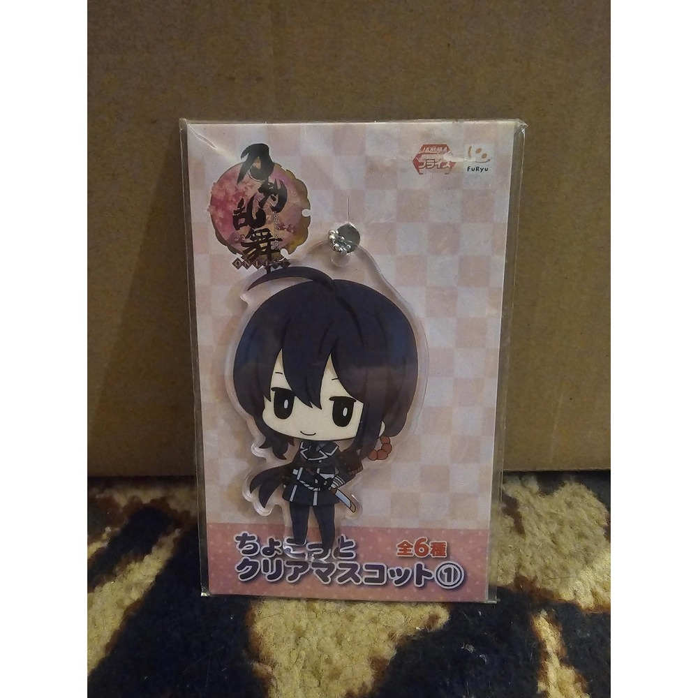 Touken Ranbu Online Chibi Character Clear Acrylic Keychain Mascot FuRyu Anime